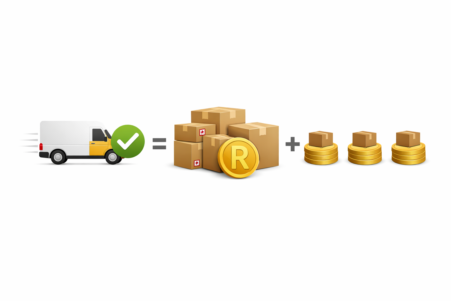 Mulitple Parcel Delivery Graphic