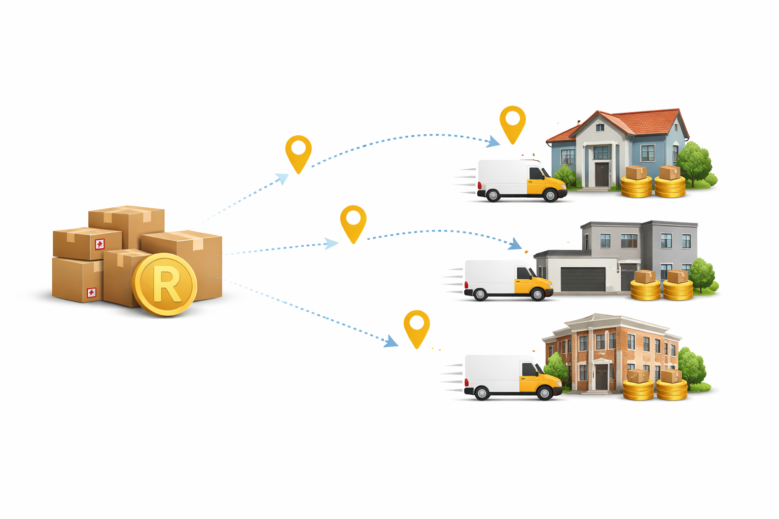 Multiple Location Delivery Grahic